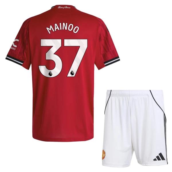 Maillot Manchester United Mainoo 37 Enfant Domicile 2025-26 Maillot Manchester United Mainoo 37 Enfant Domicile 2025-26