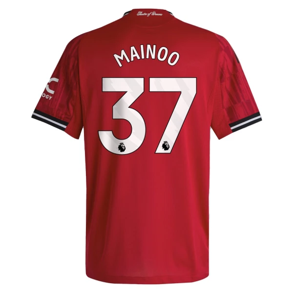 Maillot Manchester United Mainoo 37 Homme Domicile 2025-26 Maillot Manchester United Mainoo 37 Homme Domicile 2025-26