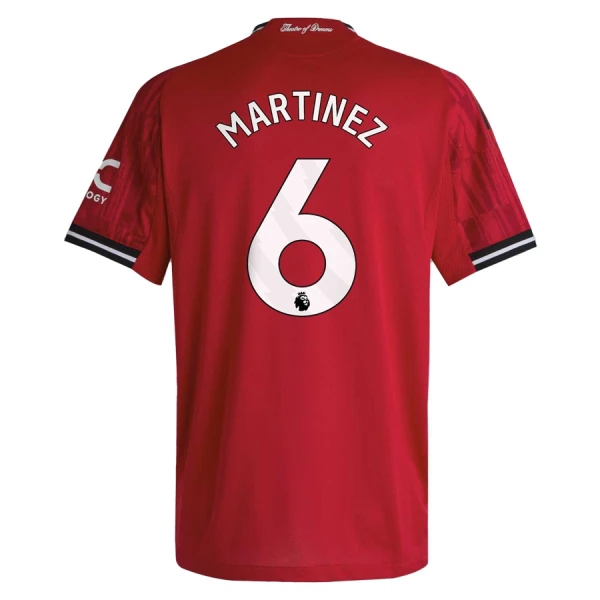 Maillot Manchester United Martinez 6 Homme Domicile 2025-26 Maillot Manchester United Martinez 6 Homme Domicile 2025-26