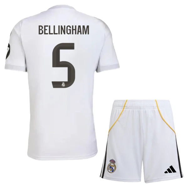 Maillot Real Madrid Bellingham 5 Enfant Domicile 2025-26 Maillot Real Madrid Bellingham 5 Enfant Domicile 2025-26