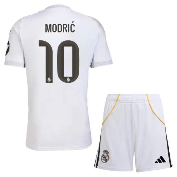 Maillot Real Madrid Modrić 10 Enfant Domicile 2025-26 Maillot Real Madrid Modrić 10 Enfant Domicile 2025-26