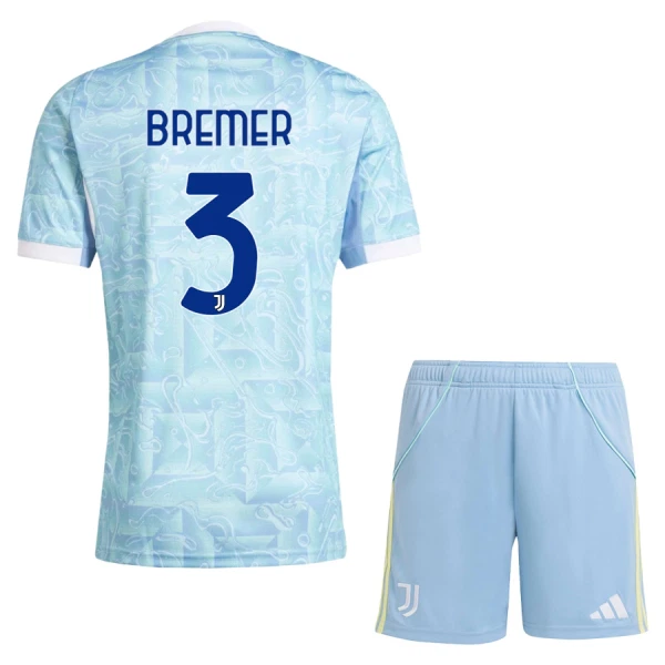 Maillot Juventus Bremer 3 Enfant Extérieur 2025-26 Maillot Juventus Bremer 3 Enfant Extérieur 2025-26