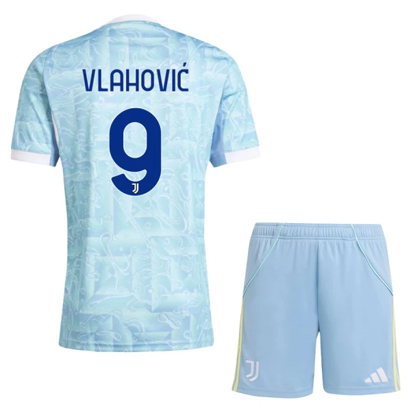 Maillot Juventus Vlahovic 9 Enfant Extérieur 2025-26 Maillot Juventus Vlahovic 9 Enfant Extérieur 2025-26
