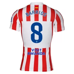Maillot Atlético Madrid Barrios 8 Homme Domicile 2025-26 Maillot Atlético Madrid Barrios 8 Homme Domicile 2025-26