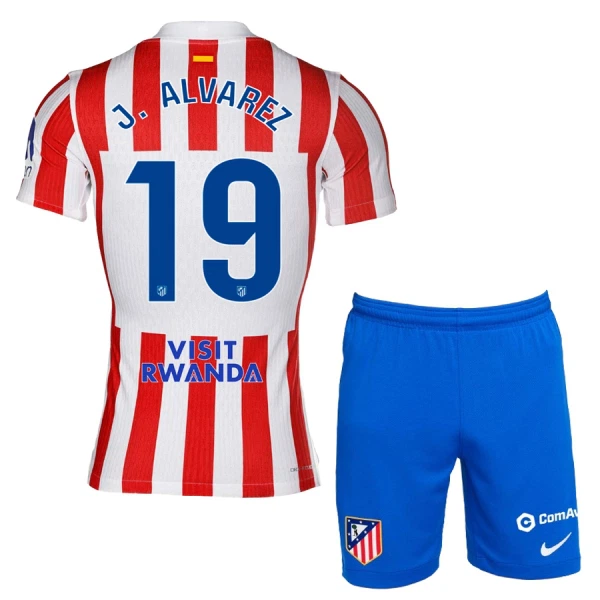 Maillot Atlético Madrid J. Alvarez 19 Enfant Domicile 2025-26 Maillot Atlético Madrid J. Alvarez 19 Enfant Domicile 2025-26