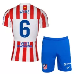 Maillot Atlético Madrid Koke 6 Enfant Domicile 2025-26 Maillot Atlético Madrid Koke 6 Enfant Domicile 2025-26