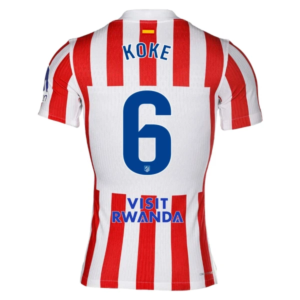 Maillot Atlético Madrid Koke 6 Homme Domicile 2025-26 Maillot Atlético Madrid Koke 6 Homme Domicile 2025-26