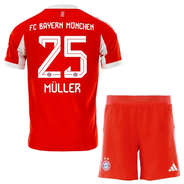 Maillot FC Bayern Munich Thomas Muller 25 Enfant Domicile 2025-26 Maillot FC Bayern Munich Thomas Muller 25 Enfant Domicile 2025-26
