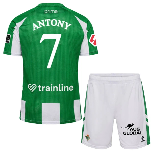 Maillot Real Betis Antony 7 Enfant Domicile 2025-26 Maillot Real Betis Antony 7 Enfant Domicile 2025-26