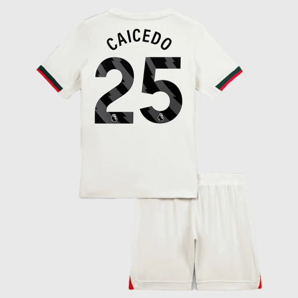 Maillot Chelsea Caicedo 25 Enfant Extérieur 2025-26