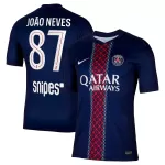 Maillot Paris Saint-Germain Joao Neves 87 Homme Domicile 2025-26
