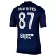 Maillot Paris Saint-Germain Joao Neves 87 Homme Domicile 2025-26