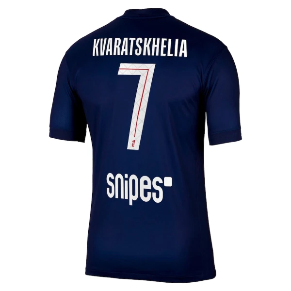 Maillot Paris Saint-Germain Kvaratskhelia 7 Homme Domicile 2025-26