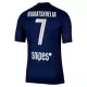 Maillot Paris Saint-Germain Kvaratskhelia 7 Homme Domicile 2025-26
