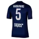 Maillot Paris Saint-Germain Marquinhos 5 Homme Domicile 2025-26