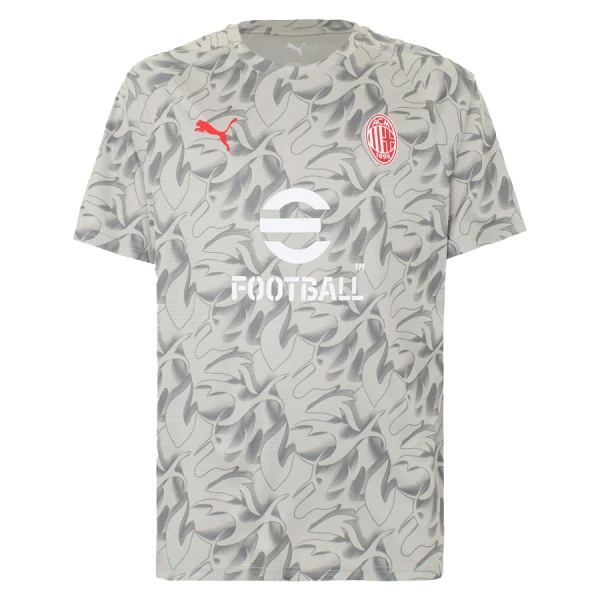 Maillot AC Milan Pre-Match Homme 2025-26 Gris Maillot AC Milan Pre-Match Homme 2025-26 Gris
