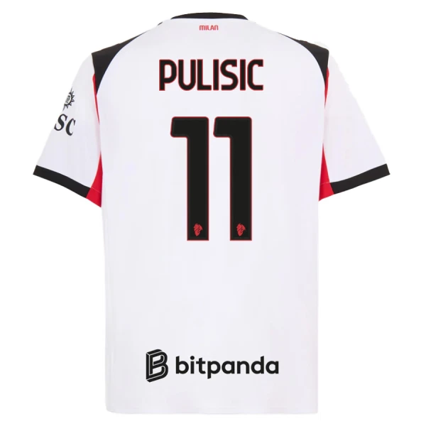 Maillot AC Milan Pulisic 11 Homme Extérieur 2025-26 Maillot AC Milan Pulisic 11 Homme Extérieur 2025-26