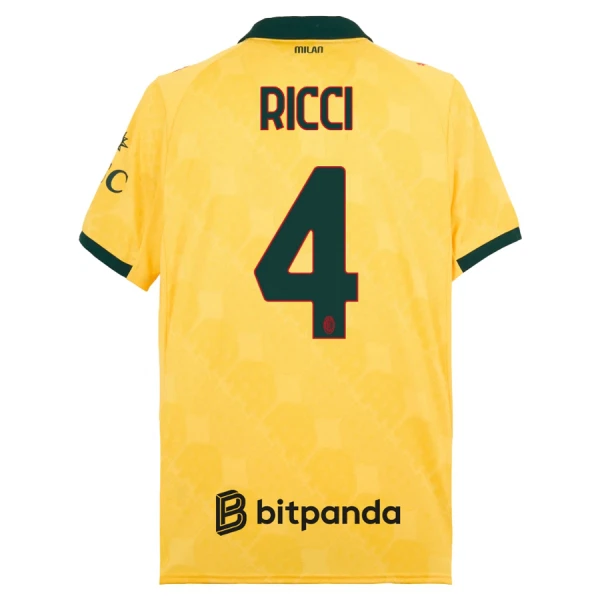 Maillot AC Milan Ricci 4 Homme Third 2025-26 Maillot AC Milan Ricci 4 Homme Third 2025-26