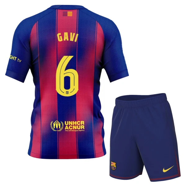 Maillot FC Barcelone Gavi 6 Enfant Domicile 2025-26 Maillot FC Barcelone Gavi 6 Enfant Domicile 2025-26