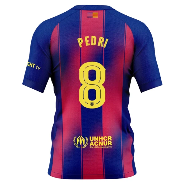 Maillot FC Barcelone Pedri 8 Homme Domicile 2025-26 Maillot FC Barcelone Pedri 8 Homme Domicile 2025-26