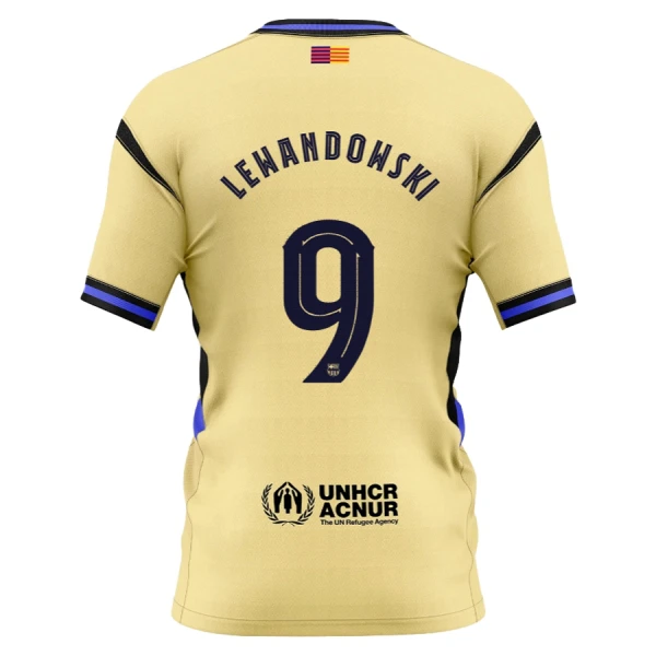 Maillot FC Barcelone x Kobe Bryant Lewandowski 9 Enfant Extérieur 2025-26