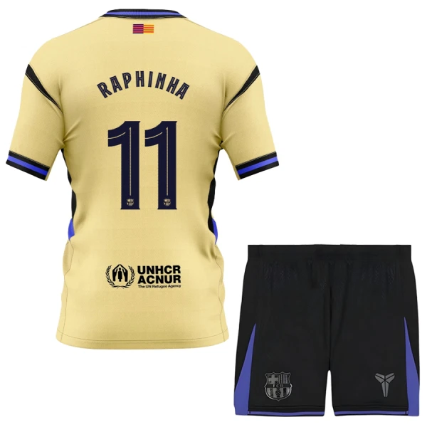 Maillot FC Barcelone x Kobe Bryant Raphinha 11 Enfant Extérieur 2025-26 Maillot FC Barcelone x Kobe Bryant Raphinha 11 Enfant Extérieur 2025-26