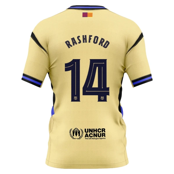 Maillot FC Barcelone x Kobe Bryant Rashford 14 Enfant Extérieur 2025-26