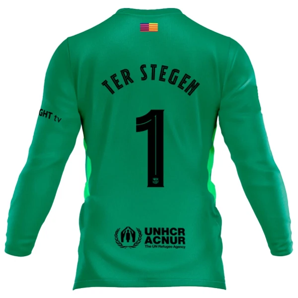 Maillot Gardien FC Barcelone Ter Stegen 1 Homme 2025-26 Manches Longues Maillot Gardien FC Barcelone Ter Stegen 1 Homme 2025-26 Manches Longues