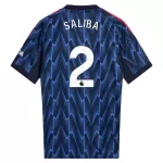 Maillot Arsenal Saliba 2 Homme Extérieur 2025-26