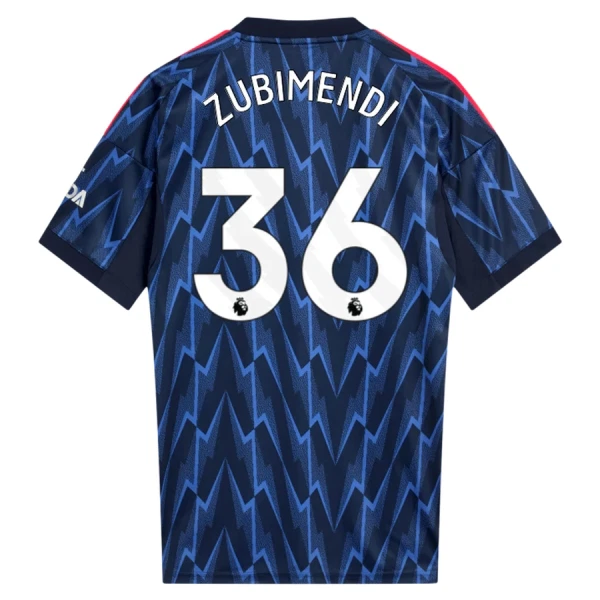 Maillot Arsenal Zubimendi 36 Homme Extérieur 2025-26
