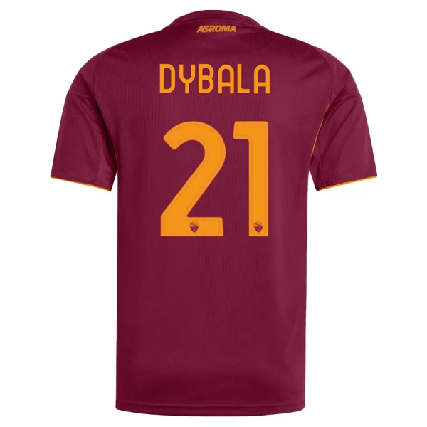 Maillot AS Roma Dybala 21 Homme Domicile 2025-26 Maillot AS Roma Dybala 21 Homme Domicile 2025-26