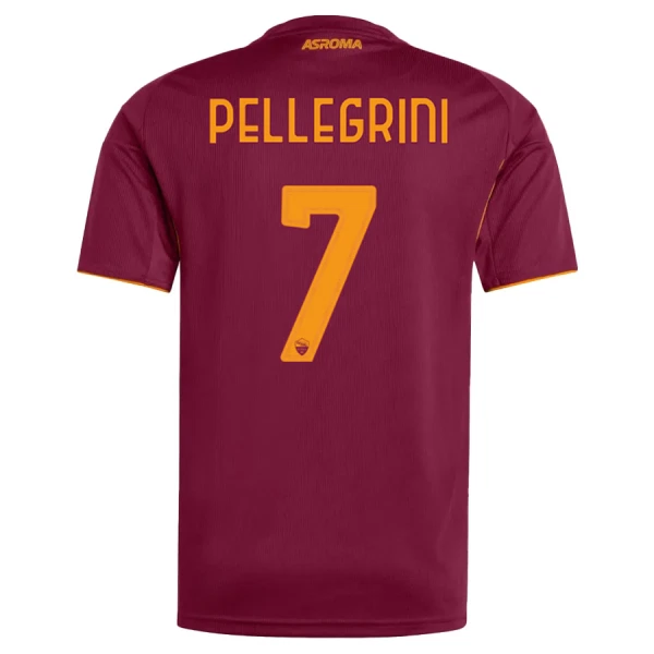 Maillot AS Roma Pellegrini 7 Homme Domicile 2025-26 Maillot AS Roma Pellegrini 7 Homme Domicile 2025-26