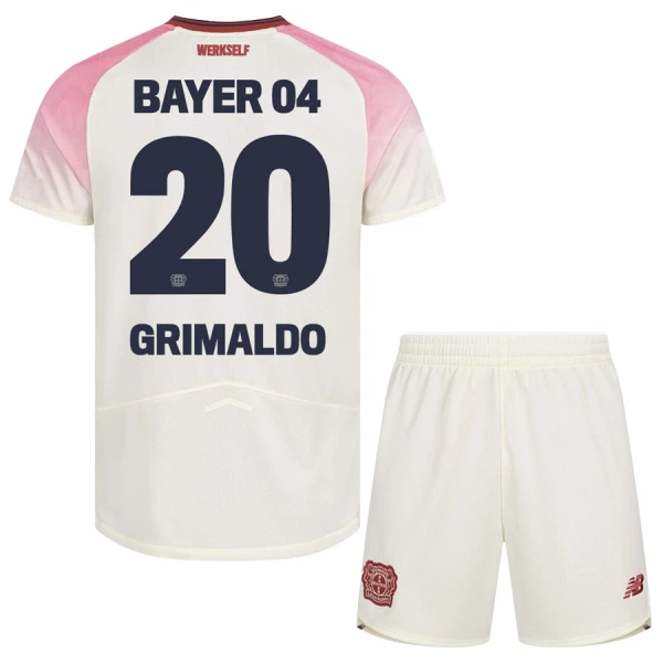 Maillot Bayer 04 Leverkusen Alejandro Grimaldo 20 Enfant Extérieur 2025-26 Maillot Bayer 04 Leverkusen Alejandro Grimaldo 20 Enfant Extérieur 2025-26