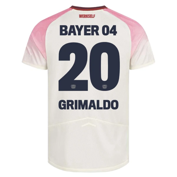 Maillot Bayer 04 Leverkusen Alejandro Grimaldo 20 Homme Extérieur 2025-26 Maillot Bayer 04 Leverkusen Alejandro Grimaldo 20 Homme Extérieur 2025-26