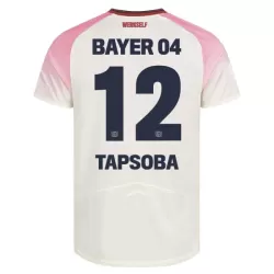 Maillot Bayer 04 Leverkusen Edmond Tapsoba 12 Homme Extérieur 2025-26 Maillot Bayer 04 Leverkusen Edmond Tapsoba 12 Homme Extérieur 2025-26