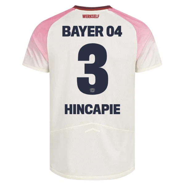 Maillot Bayer 04 Leverkusen Piero Hincapie 3 Enfant Extérieur 2025-26