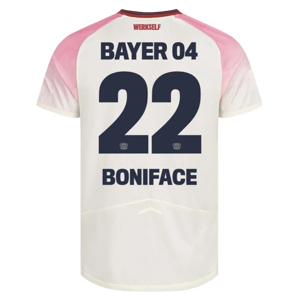 Maillot Bayer 04 Leverkusen Victor Boniface 22 Homme Extérieur 2025-26 Maillot Bayer 04 Leverkusen Victor Boniface 22 Homme Extérieur 2025-26