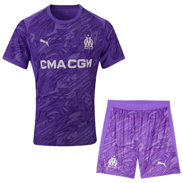 Maillot Gardien Olympique de Marseille Enfant 2025-26 Violet Maillot Gardien Olympique de Marseille Enfant 2025-26 Violet