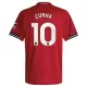 Maillot Manchester United Cunha 10 Homme Domicile 2025-26 Maillot Manchester United Cunha 10 Homme Domicile 2025-26
