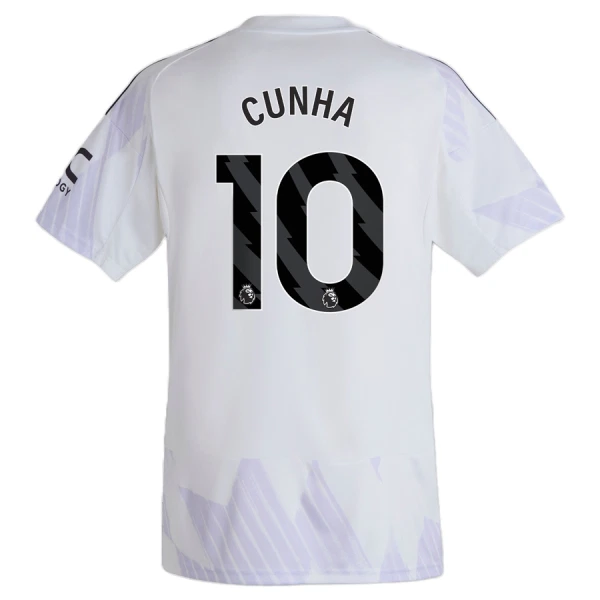 Maillot Manchester United Cunha 10 Homme Extérieur 2025-26 Maillot Manchester United Cunha 10 Homme Extérieur 2025-26
