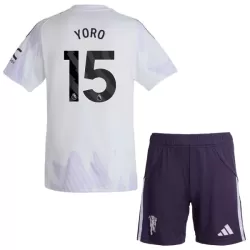 Maillot Manchester United Yoro 15 Enfant Extérieur 2025-26 Maillot Manchester United Yoro 15 Enfant Extérieur 2025-26
