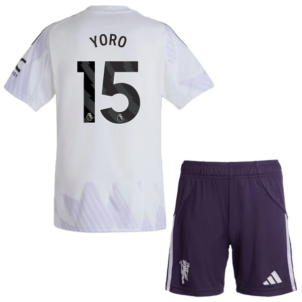 Maillot Manchester United Yoro 15 Enfant Extérieur 2025-26 Maillot Manchester United Yoro 15 Enfant Extérieur 2025-26