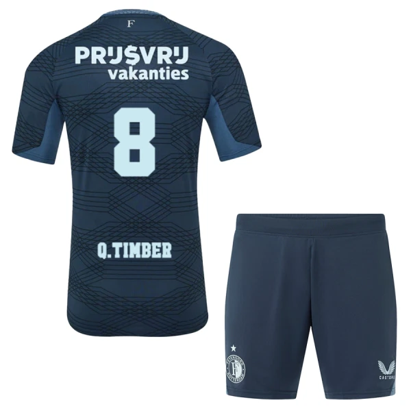 Maillot Feyenoord Q. Timber 8 Enfant Extérieur 2025-26 Maillot Feyenoord Q. Timber 8 Enfant Extérieur 2025-26