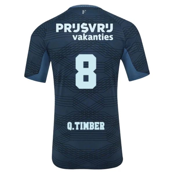 Maillot Feyenoord Q. Timber 8 Enfant Extérieur 2025-26