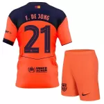 Maillot FC Barcelone Frenkie de Jong 21 Enfant Third 2025-26