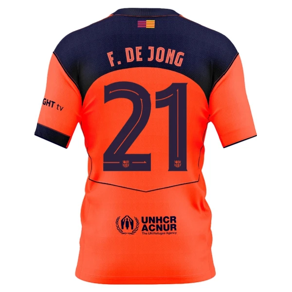 Maillot FC Barcelone Frenkie de Jong 21 Homme Third 2025-26 Maillot FC Barcelone Frenkie de Jong 21 Homme Third 2025-26