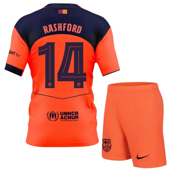 Maillot FC Barcelone Rashford 14 Enfant Third 2025-26 Maillot FC Barcelone Rashford 14 Enfant Third 2025-26
