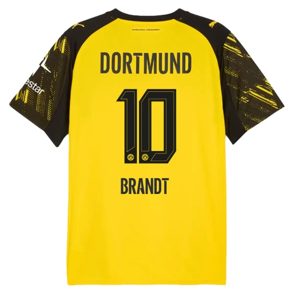 Maillot Borussia Dortmund Brandt 10 Homme Domicile 2025-26 Maillot Borussia Dortmund Brandt 10 Homme Domicile 2025-26