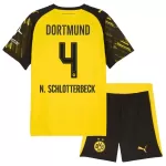 Maillot Borussia Dortmund N. Schlotterbeck 4 Enfant Domicile 2025-26