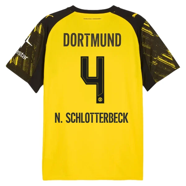 Maillot Borussia Dortmund N. Schlotterbeck 4 Homme Domicile 2025-26 Maillot Borussia Dortmund N. Schlotterbeck 4 Homme Domicile 2025-26